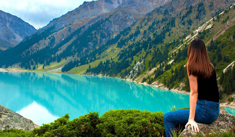 Almaty with Big Almaty Lake