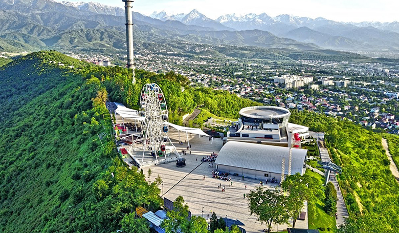 Almaty with Big Almaty Lake