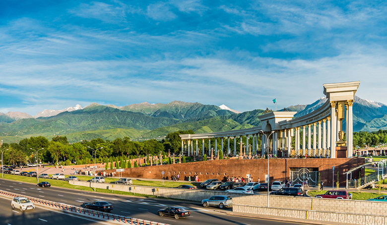 Almaty with Big Almaty Lake